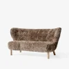 &Tradition Lille Petra VB2 Sofa Sahara Sheepskin Oak Legs
