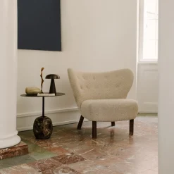 &Tradition LN9 Lato Bord Warm Black Ø50 cm