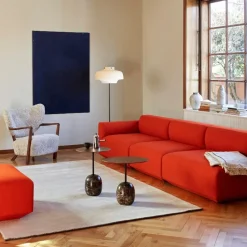 &Tradition LN9 Lato Bord Warm Black/Valnød Ø50 cm