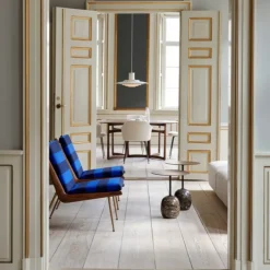 &Tradition LN9 Lato Bord Warm Black/Valnød Ø50 cm