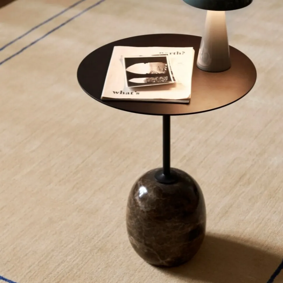 &Tradition LN8 Lato Bord Warm Black Ø40 cm