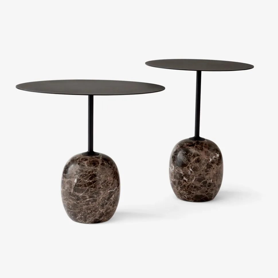 &Tradition LN8 Lato Bord Warm Black Ø40 cm