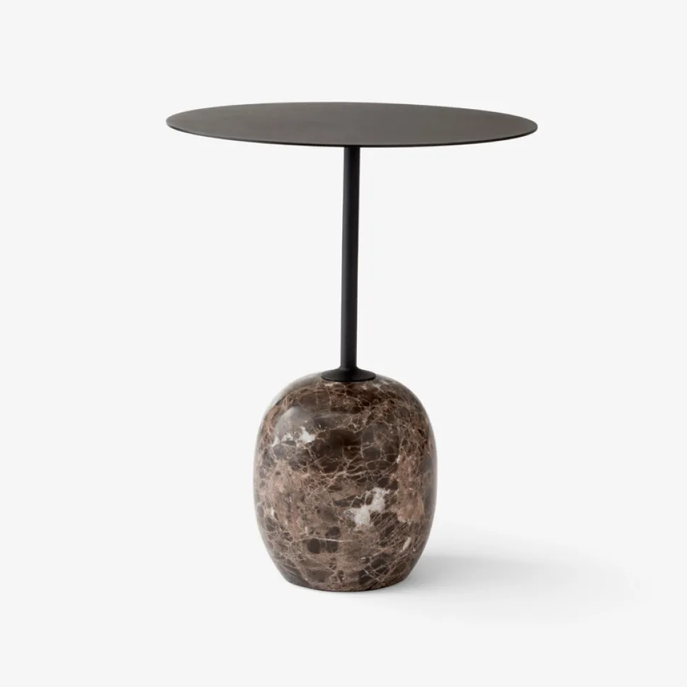 &Tradition LN8 Lato Bord Warm Black Ø40 cm