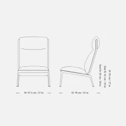 &Tradition Muno LN16 Hallingdal 0126 Dark Chrome Legs