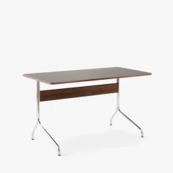 &Tradition Pavilion AV16 Iron Linoleum Walnut Chrome Base