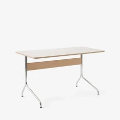 &Tradition Pavilion AV16 Mushroom Linoleum Oak Chrome Base