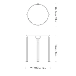 &Tradition Thorvald SC102 Sidebord Bronze Green