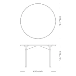 &Tradition Thorvald SC98 Spisebord Bronze Green
