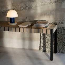 &Tradition TK4 Betty Bench Black Oak Natural Webbing