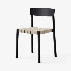 &Tradition TK1 Betty Chair Black Oak Natural Webbing