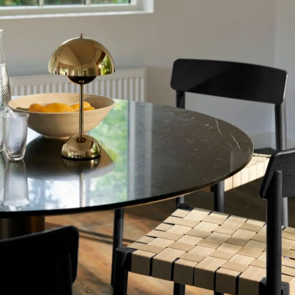 &Tradition TK1 Betty Chair Black Oak Natural Webbing