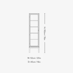 &Tradition Trace SC87 Single Cabinet Dark Stained Oak