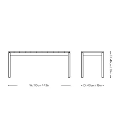 &Tradition Ville AV27 Bænk Warm Black