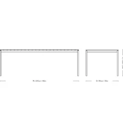 &Tradition Ville AV26 Spisebord Warm Black