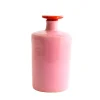 Val Pottery Carlota Bottle Pink/Red Lid