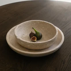 Wabi Sabi Nordic Hyben Skål Travertin Medium