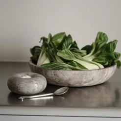 Wabi Sabi Nordic Hyben Skål Travertin Silver Small