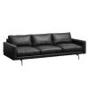 Wendelbo Edge V1 3-Pers. Sofa Sort Faith Læder