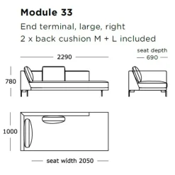 Wendelbo Edge V2 Sofa Højrevendt Soft 03