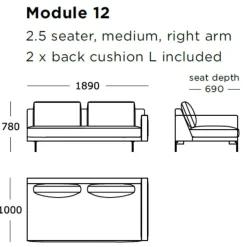 Wendelbo Edge V2 Sofa Venstrevendt Soft 03