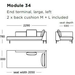Wendelbo Edge V2 Sofa Venstrevendt Soft 03