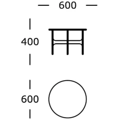 Wendelbo Floema Sofabord Medium Sort
