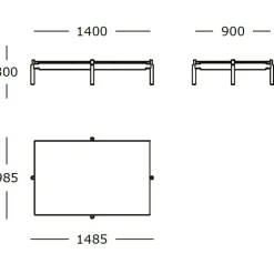 Wendelbo Notch Rectangular Large Sofabord