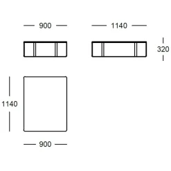 Wendelbo Root Rectangle Sofabord
